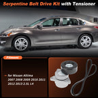 Drive Belt Tensioner Kit 90K-38284B for Nissan Altima (2007–2013) 2.5L