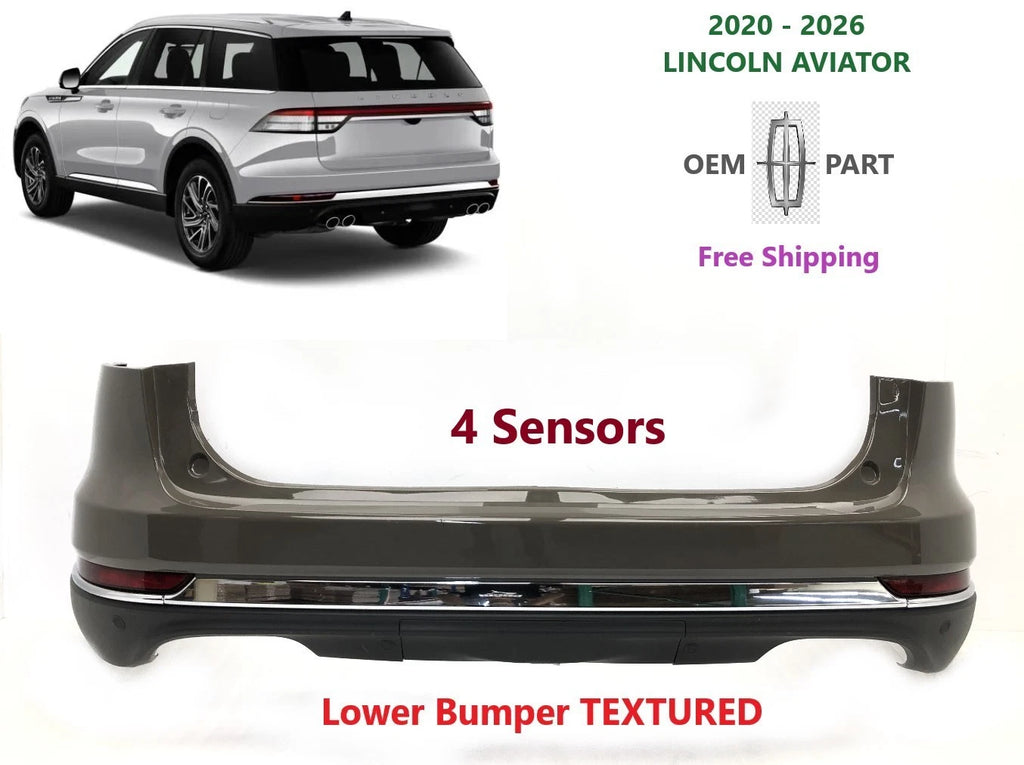 OEM Rear Bumper for Lincoln Aviator (2020–2026) 4 Sensors Harbor Grey #10