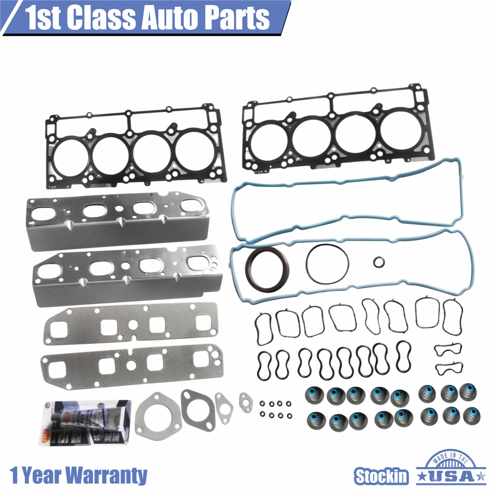 MLS Engine Cylinder Head Gasket Set for Dodge Charger Jeep Ram 5.7L V8 (2006–2021) HS54418