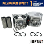 Piston Kit with Ring for Yanmar 2TNV70 (Hitachi 8NX, Takeuchi T108)