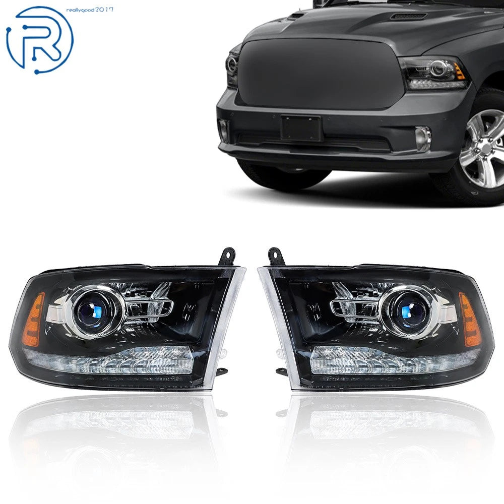 Headlight with LED DRL for Dodge Ram 1500 3500 (2009–2018) Left & Right