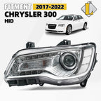 Chrome HID Headlight for Chrysler 300 (2017–2022) Left Driver Side