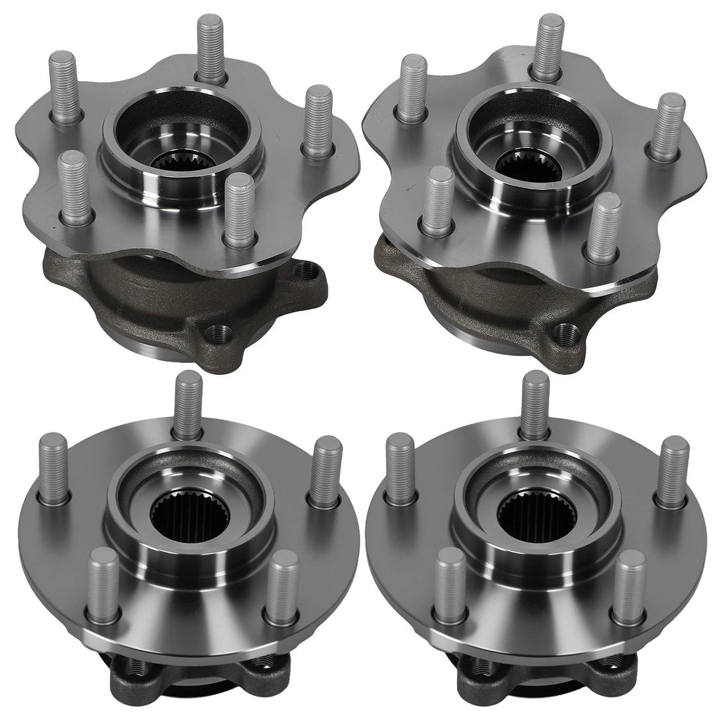 Front Rear AWD Wheel Bearing Hub for Nissan Rogue (2008–2013) HA480564 WE60491