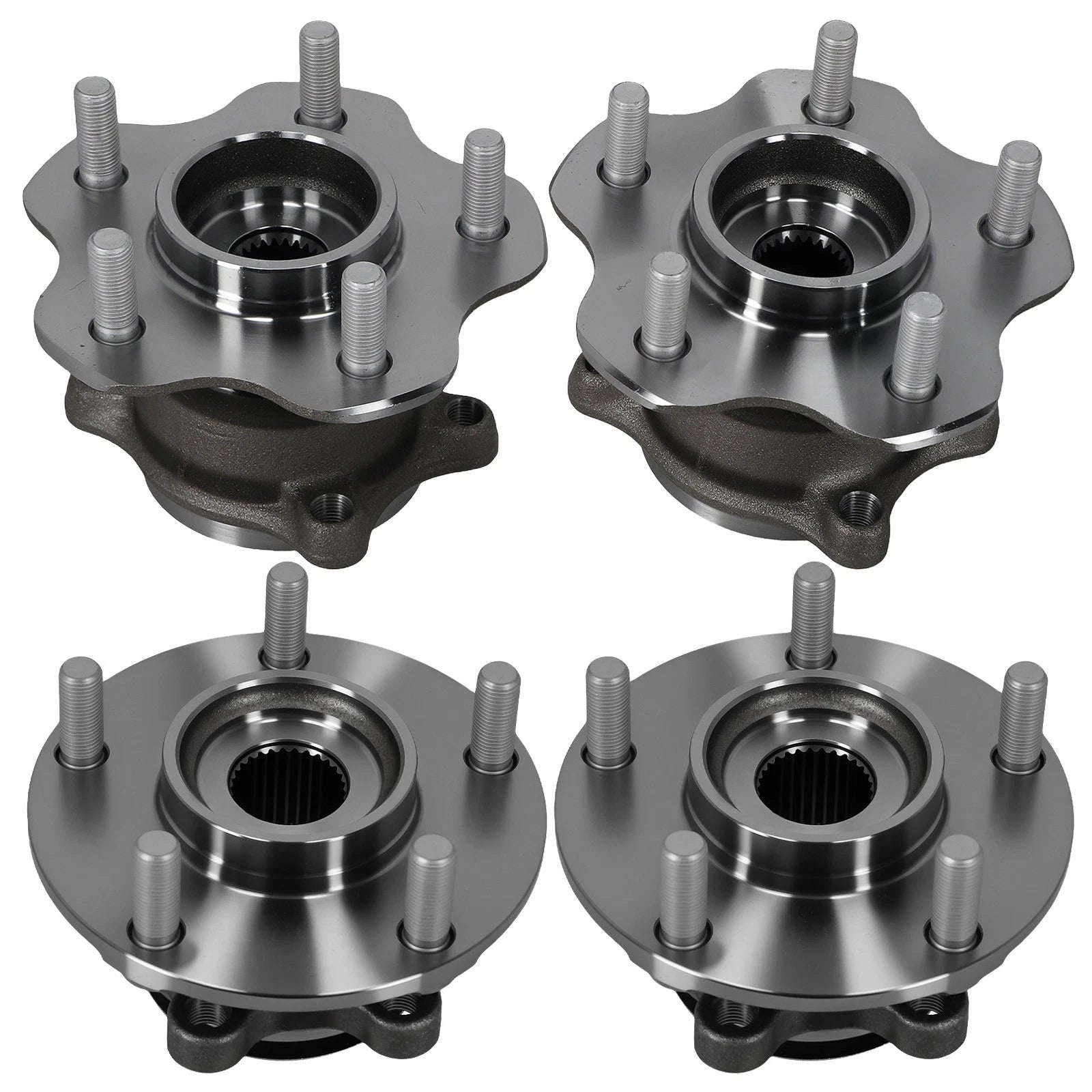 Front Rear AWD Wheel Bearing Hub for Nissan Rogue (2008–2013) HA480564 WE60491