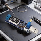 5V USB Boost Power Module with Adjustable Potentiometer Output