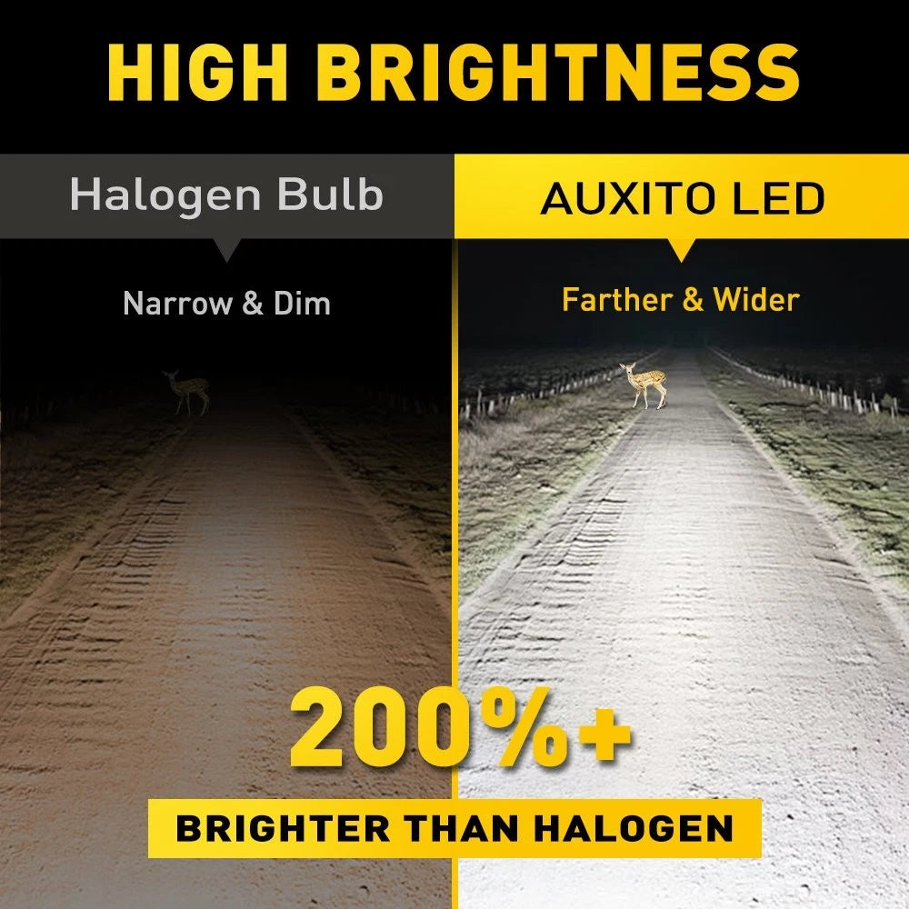 4X AUXITO 9005 9006 LED Headlight Kit for