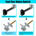 Fuel Valve Petcock Shut Off Kit 16950-HM8-003 for Honda Rancher 350 (2000–2006)