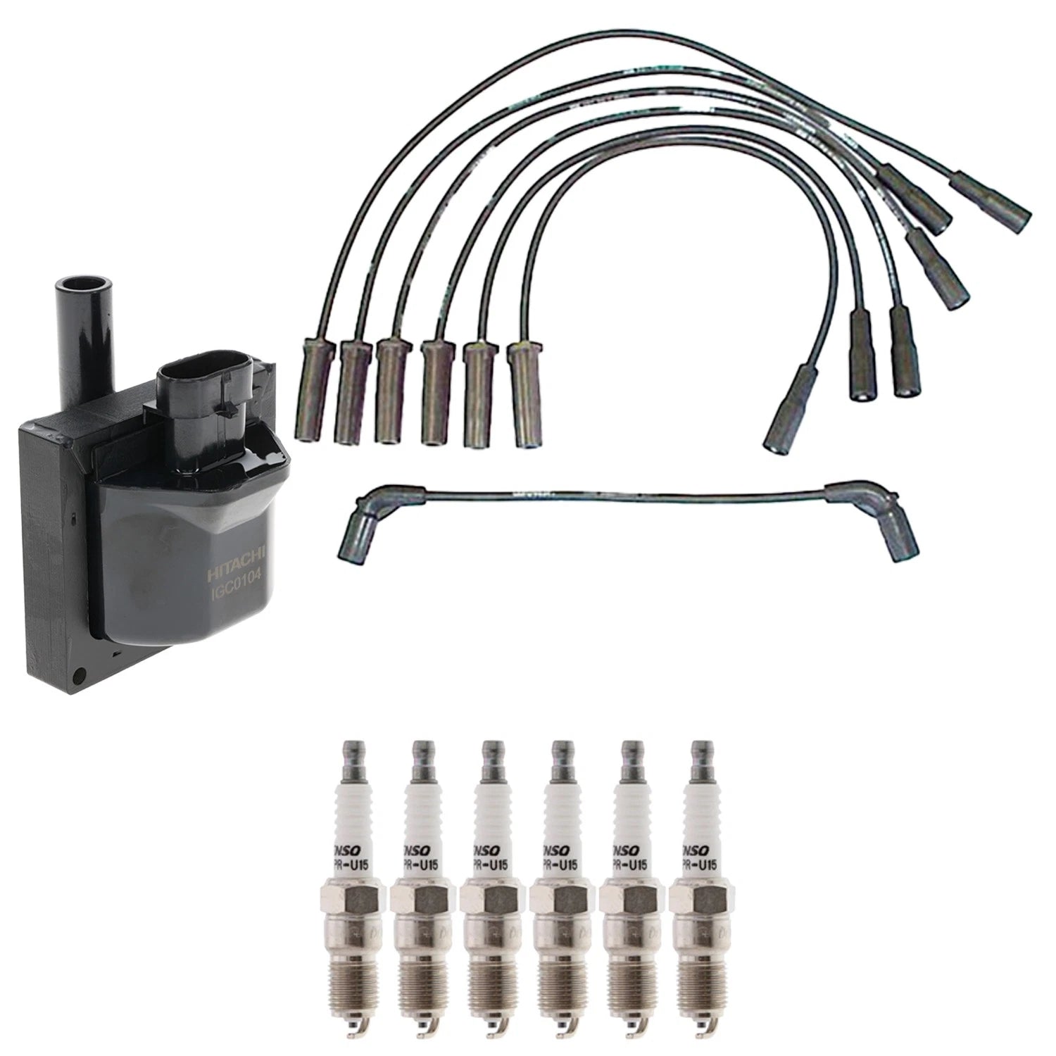 Ignition Coil & Spark Plug Wire Set for Sierra 1500 (2007–2013)
