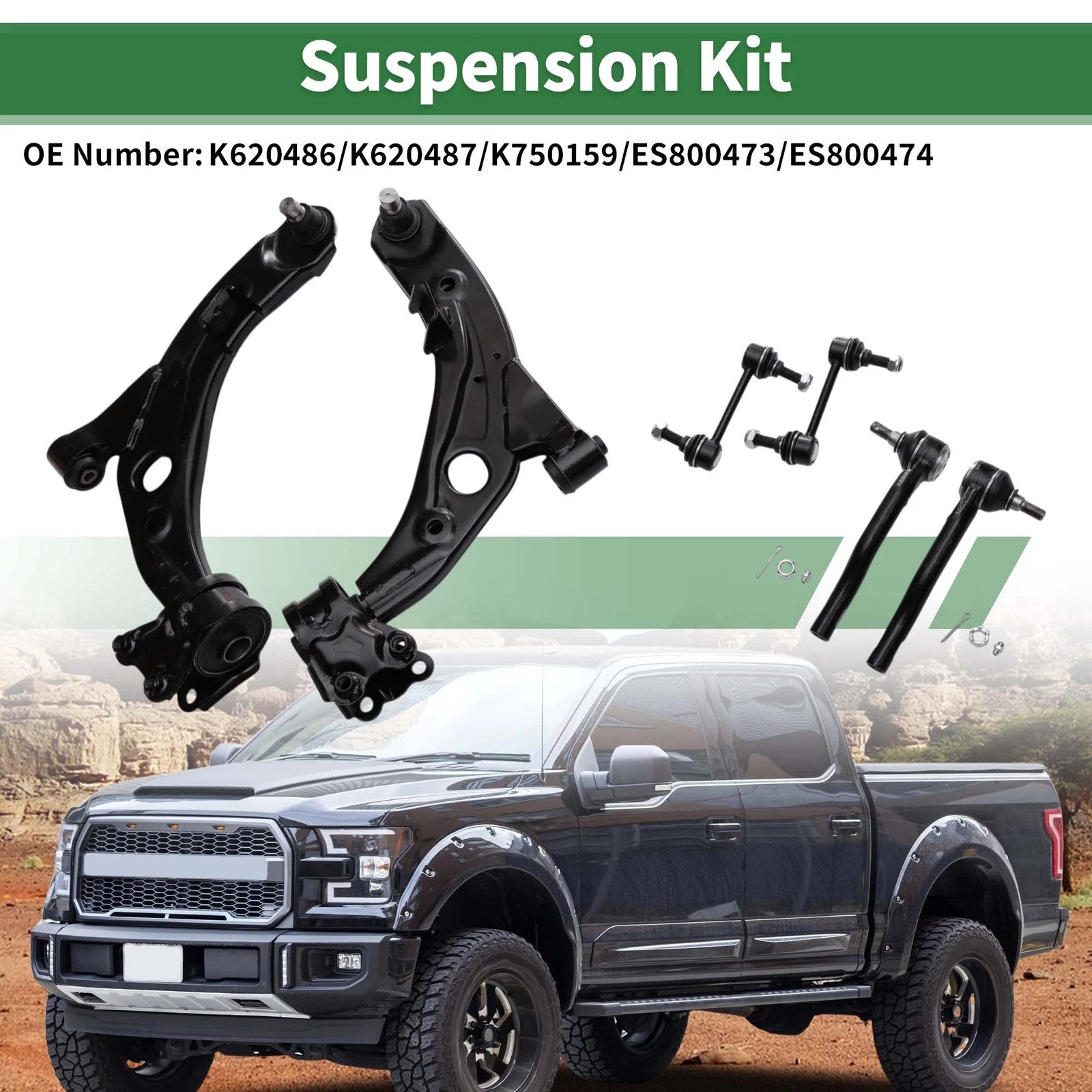 6X Front Lower Control Arms for Ford Edge (2007–2014) No.K620486/K620487/K750159