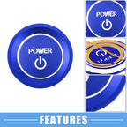 Engine Start Stop Ignition Button Decal for Honda Accord (2018–2022) Aluminum Blue