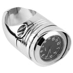 Chrome Handlebar Clock Mount for Harley Davidson Cruiser (1.25")