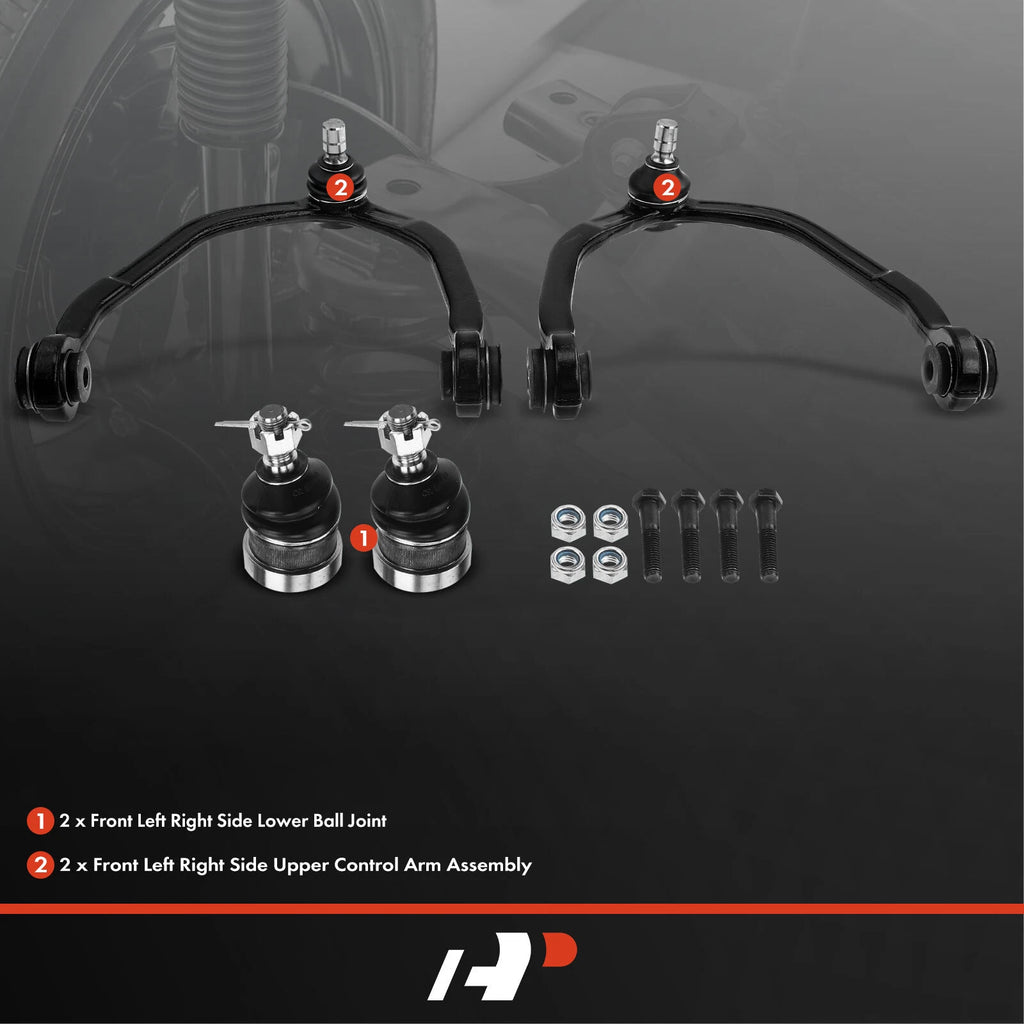 Set of 4 Front Upper Control Arms & Ball Joints for Ford Thunderbird (1983–1997)