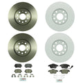 Bosch QuietCast Brake Pad Kit & Rotors for Audi A3, VW Jetta (FWD)