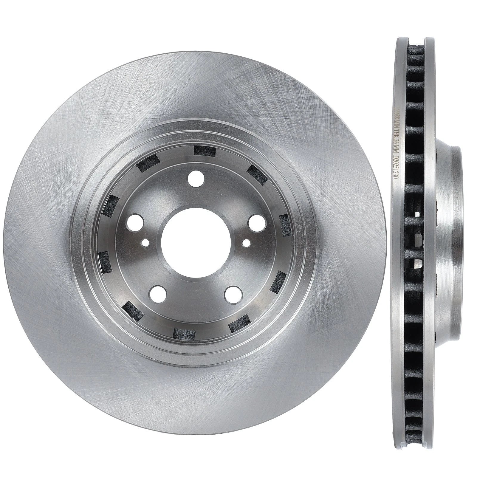 Front Disc Brake Rotors Vented for Toyota Venza (2009–2016)