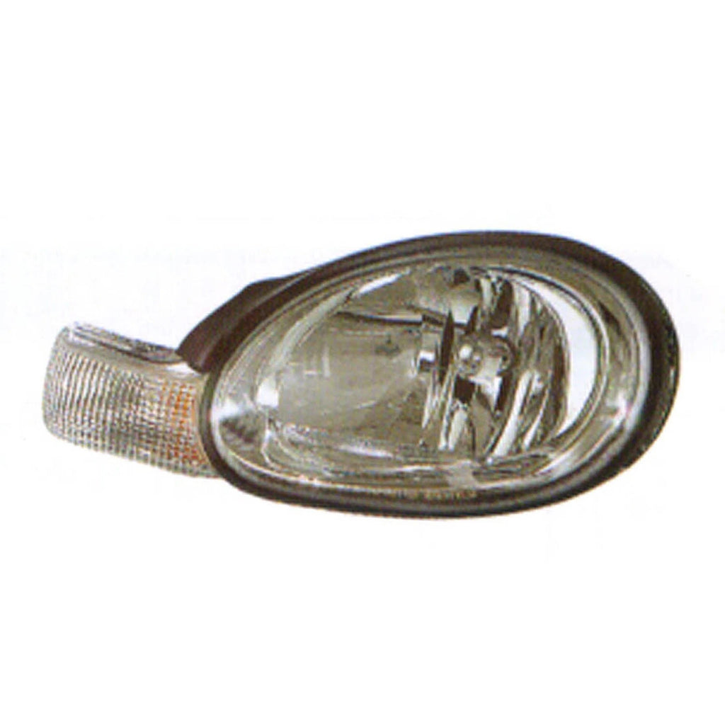 Driver Head Light Assembly Replacement w Chrome Bezel for Dodge Neon (2000–2002)