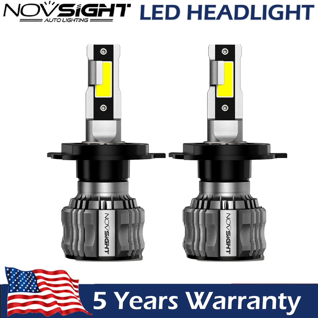 9003 H4 LED Headlight Bulbs Kit for Hi/Lo Beam (9000W, 6500K)