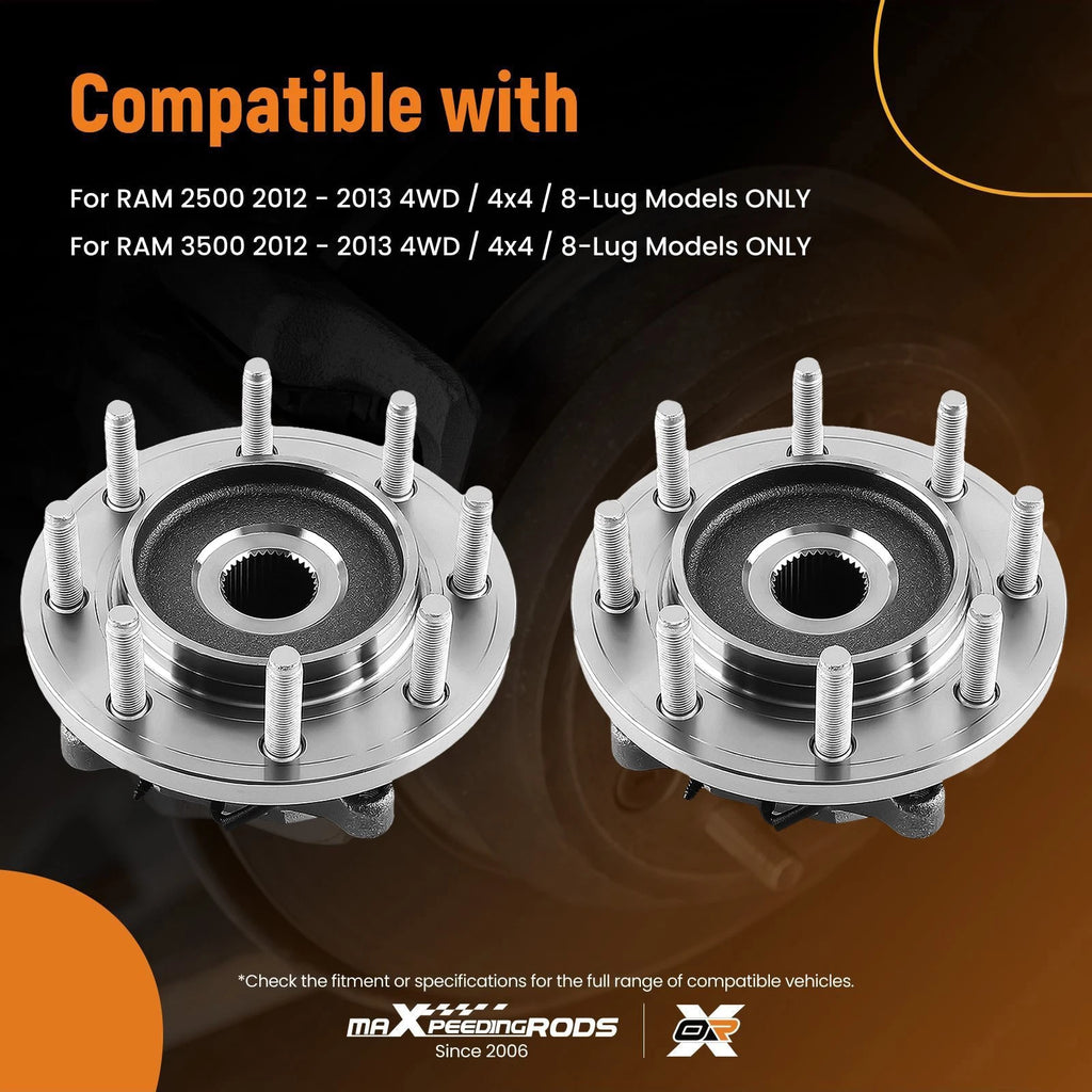 Front Wheel Hub Bearing Assembly for RAM 2500 3500 4WD (2012–2013)