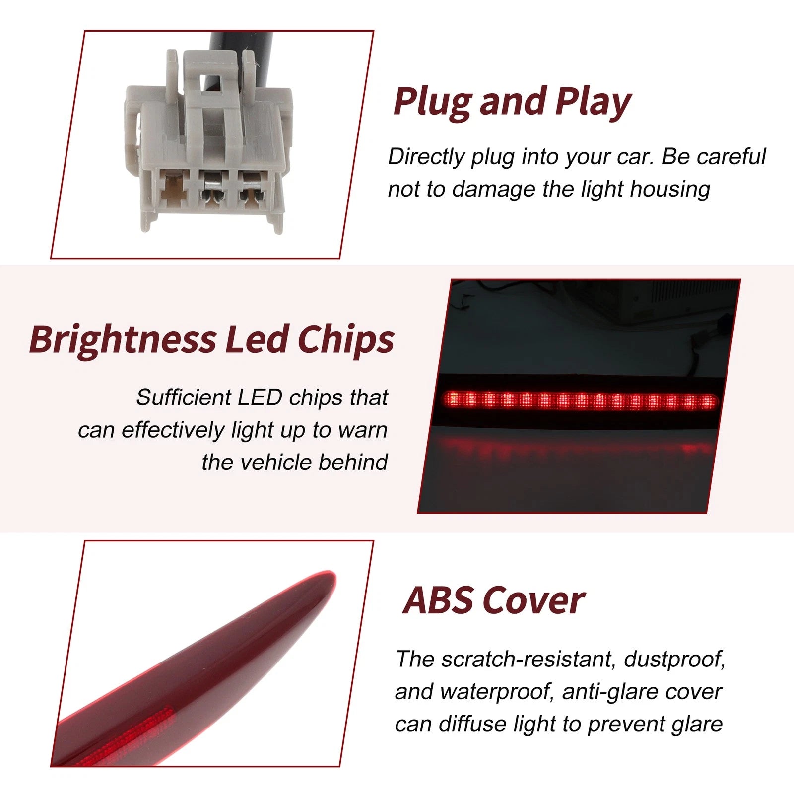 LED Third Brake Light for Honda Accord (2006–2007) No. 34270SDAH11