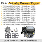 Carburetor & Gaskets for Kawasaki FD731V (15003-2974, 15004-2063)