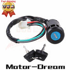 4 Wires Ignition Switch for Coolster Tao Tao Kazuma ATV (50cc–250cc)