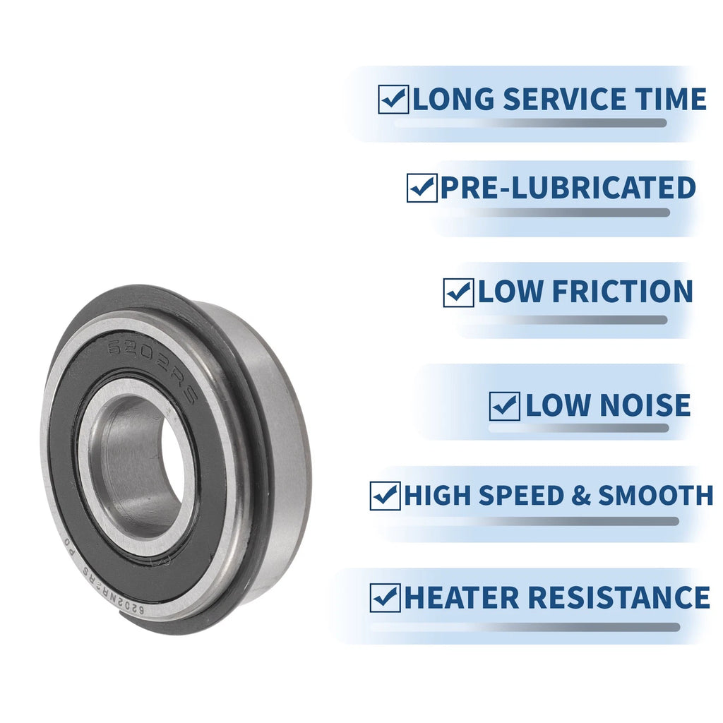 6202NR2RS Deep Groove Ball Bearing for Scooter Skateboard (15x35x11mm)