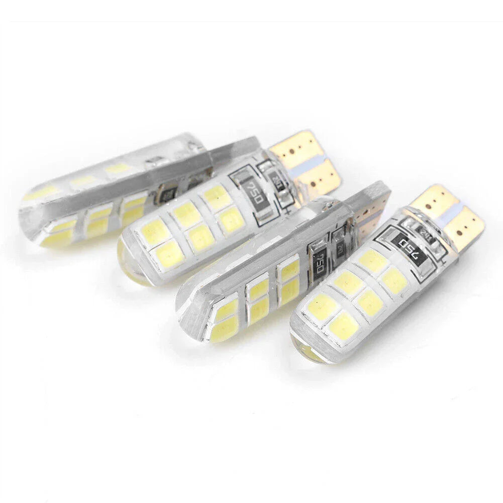4 x T10 12SMD LED Bulbs for Car Tail Light Backup Lights