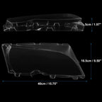 1 Pair Headlight Lens Cover for BMW E46 (1998–2006) 63126924045