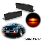Smoked Front Turn Signal Lights for Nissan D21 Hardbody (1988–1997)