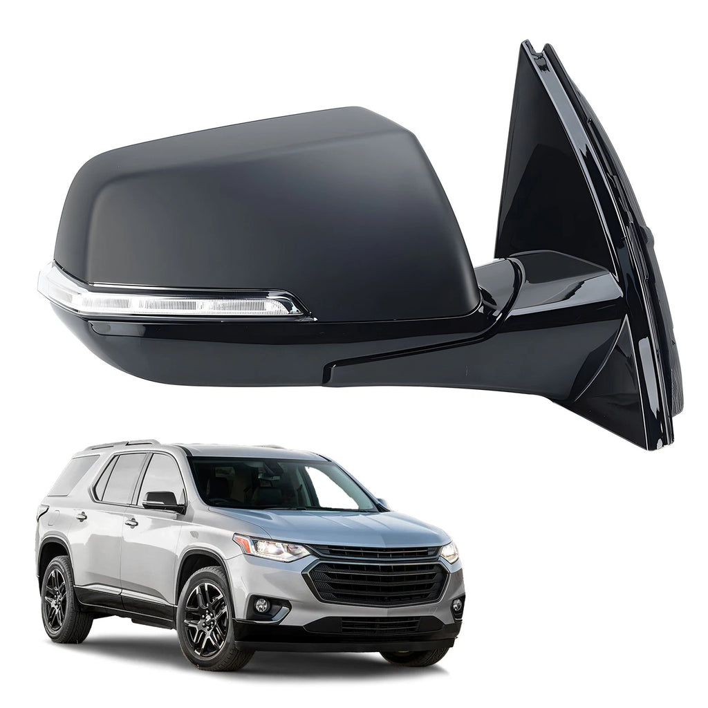 Side Mirror for Chevrolet Traverse (2018–2019) with Turn Signal, Right, 7 Pin