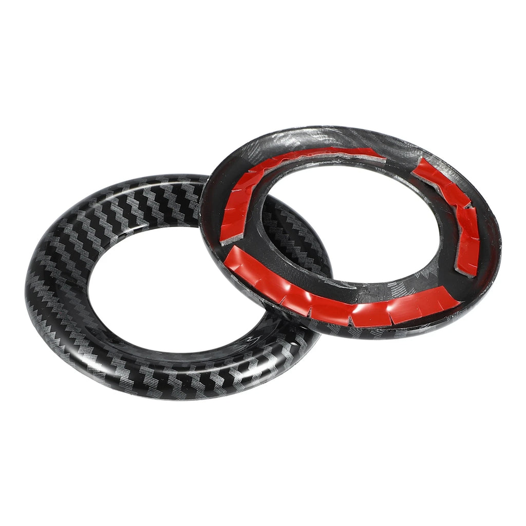 2pcs Loudspeaker Circle Trim for Honda Civic (2016–2021) Carbon Fiber