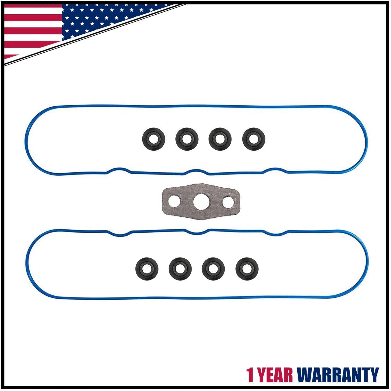 Valve Cover Gasket for GMC Hummer Pontiac Chevrolet LS3 4.8L 5.3L 6.0L (1997–2016)