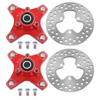 Front Left & Right Wheel Hubs w/ Brake Disc for Honda Sportrax 250 (2001–2007)