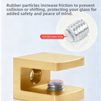 Brass Clamp for Glass Shelves (Commercial Use)