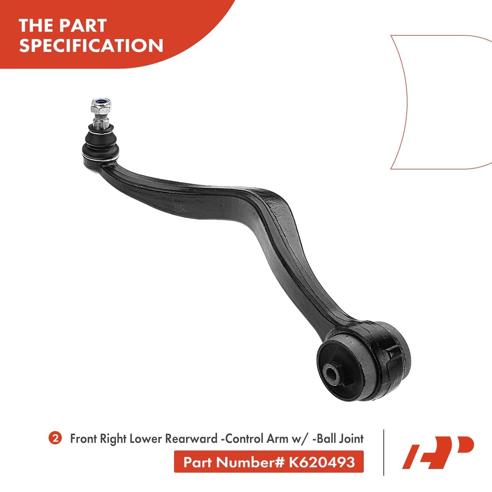 Set of 6 Front Lower & Upper Control Arms with Ball Joints for Ford Fusion (2007–2012)