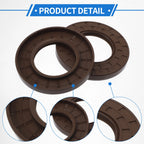 2X Oil Seal Rotary Shaft Seal for Various Models (50x90x10mm) FKM Rubber