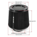 3" High Flow Inlet Cold Air Intake Cone Replacement Dry Air Filter for