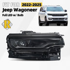 Full LED Black Headlight for Jeep Wagoneer (2022–2025) RH Passenger Side