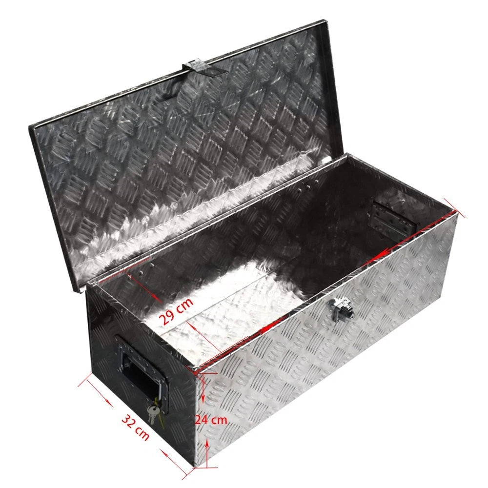 30" Aluminum Underbody Tool Box for Pickup Truck (Fits Most Models)