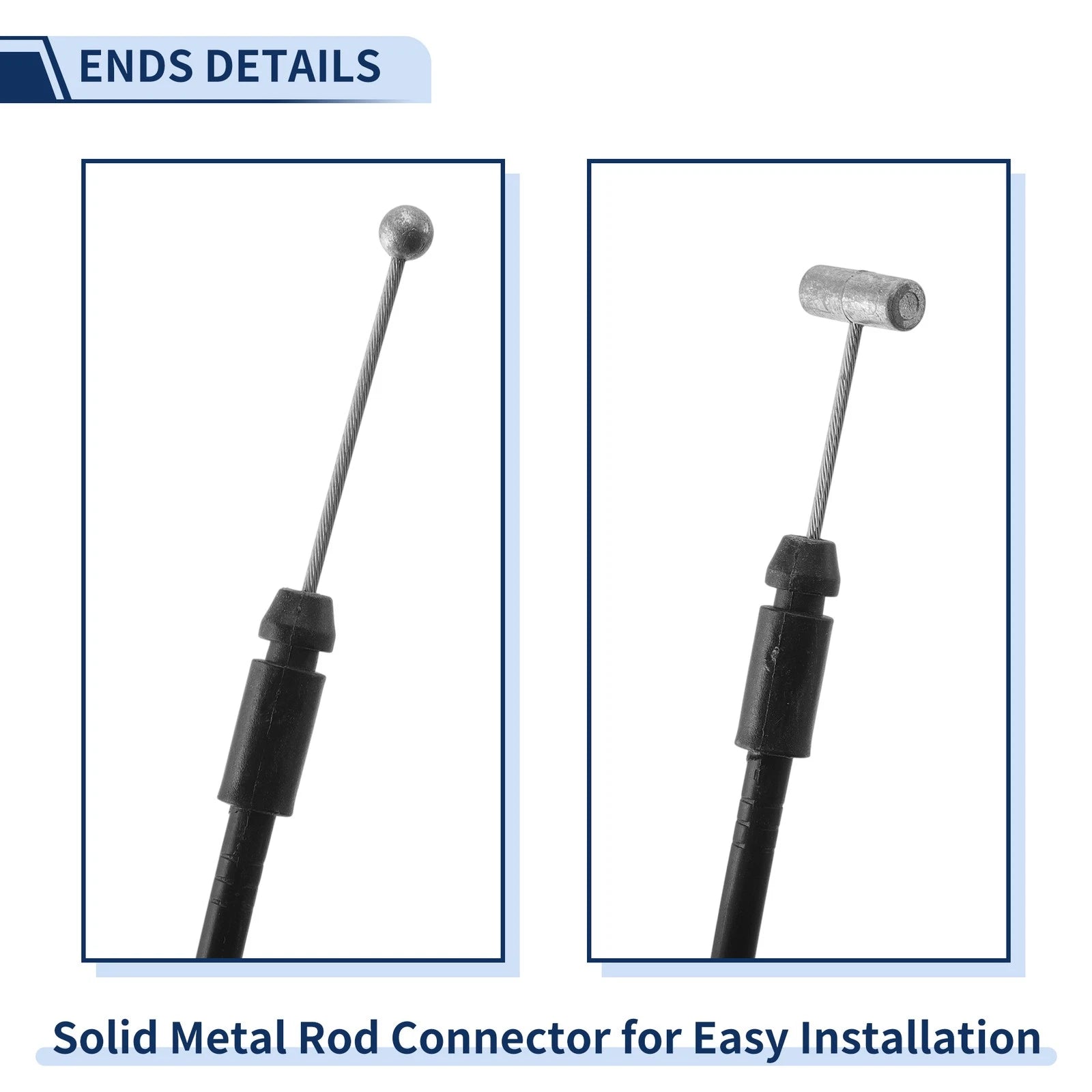 Hood Latch Release Cable for Hyundai Sonata (1999–2001) No. 81190-38000