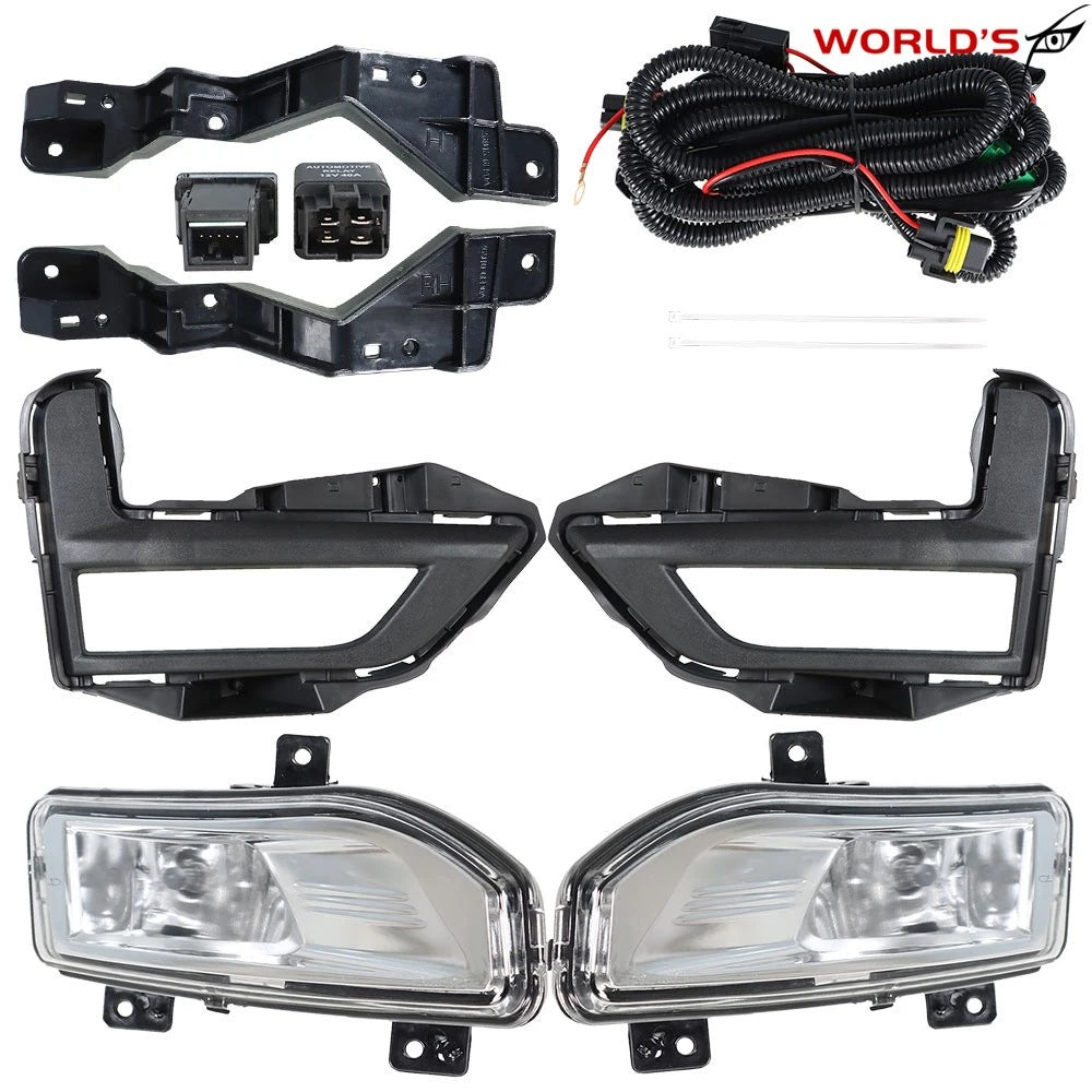 Fog Light Lamps with Switch Bezel for Nissan Rogue (2017–2020)