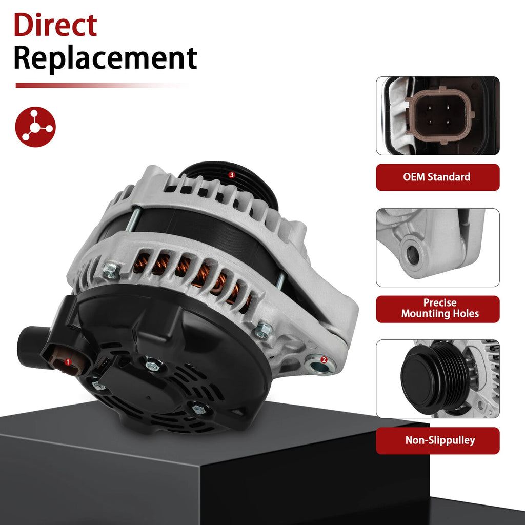 Alternator for Honda Odyssey V6 3.5L (2014-2017) 130Amp