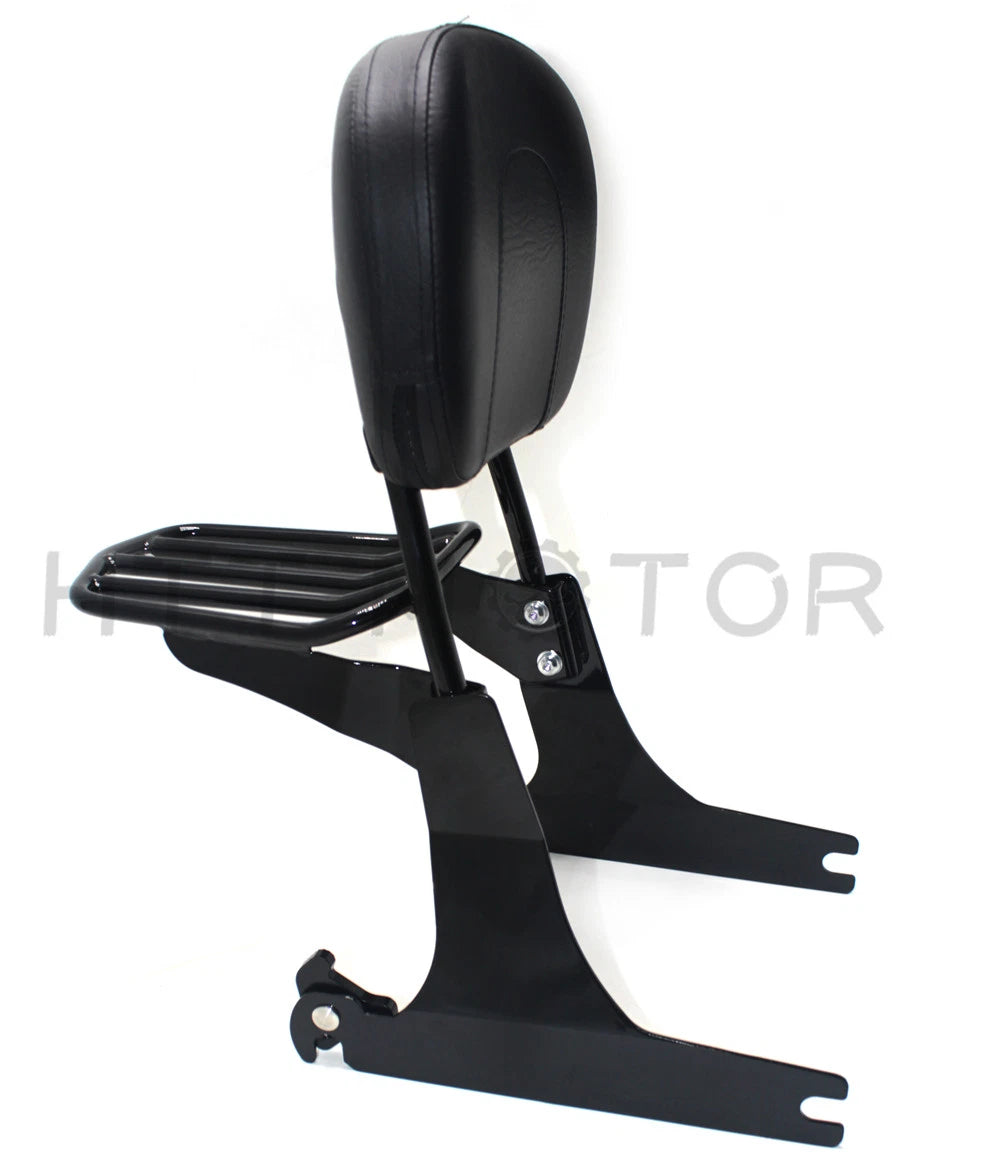 Detachable sissy bar backrest luggage rack for Harley FXDWG Dyna Wide Glide (2005–2019)