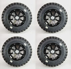 Set of 4 MSA M12 Diesel 14x7 Wheels 4x110 with MotoHammer 28x10R14 Tires for ATV/UTV