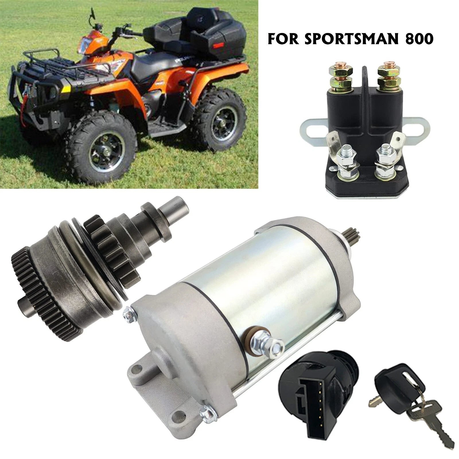 Starter for Polaris Sportsman 800 EFI (2005–2006) W/Bendix & Relay