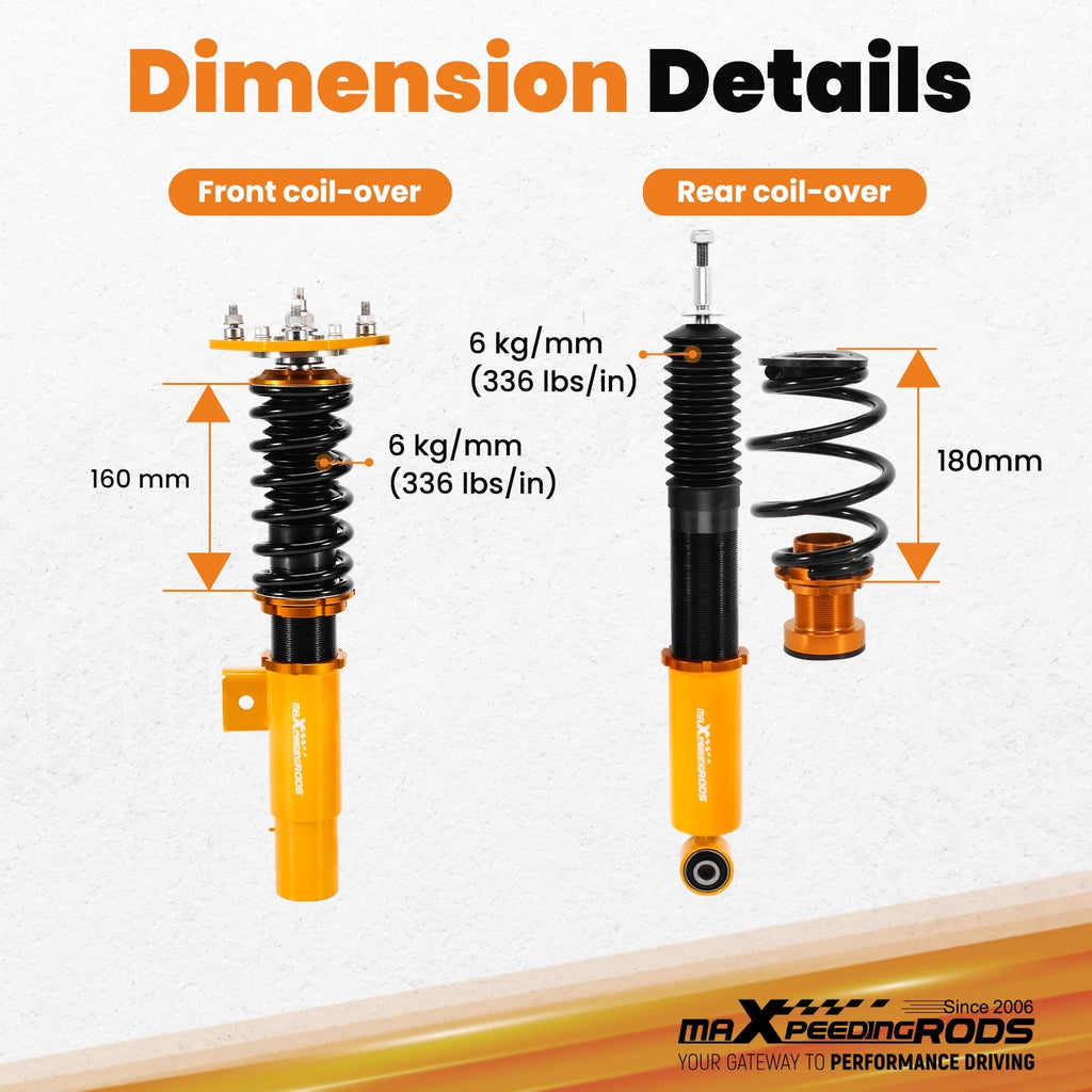 Coilover 24 Way Damper for Volkswagen Jetta MK5 MK6 (2006-2018)