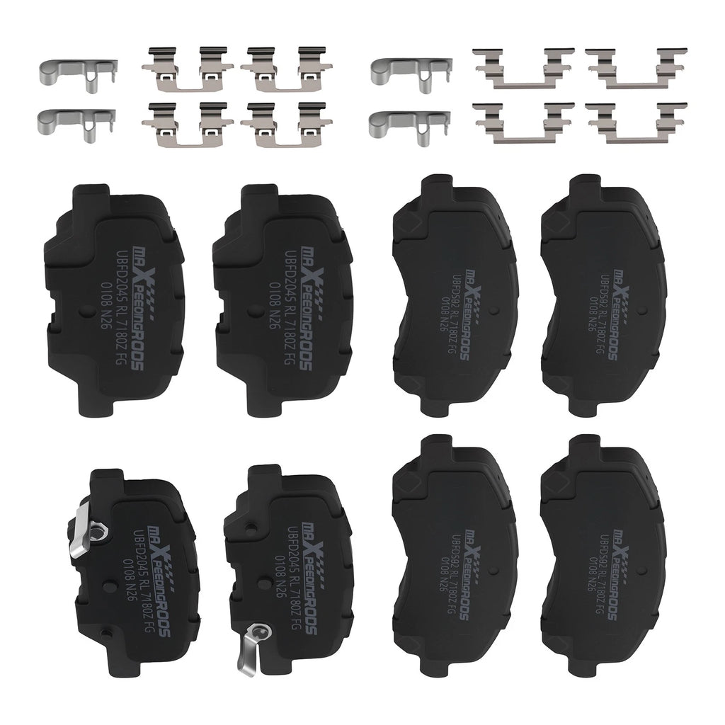 Set of 4 Ceramic Brake Pads for Mitsubishi Outlander (2014–2019) D1679 D866