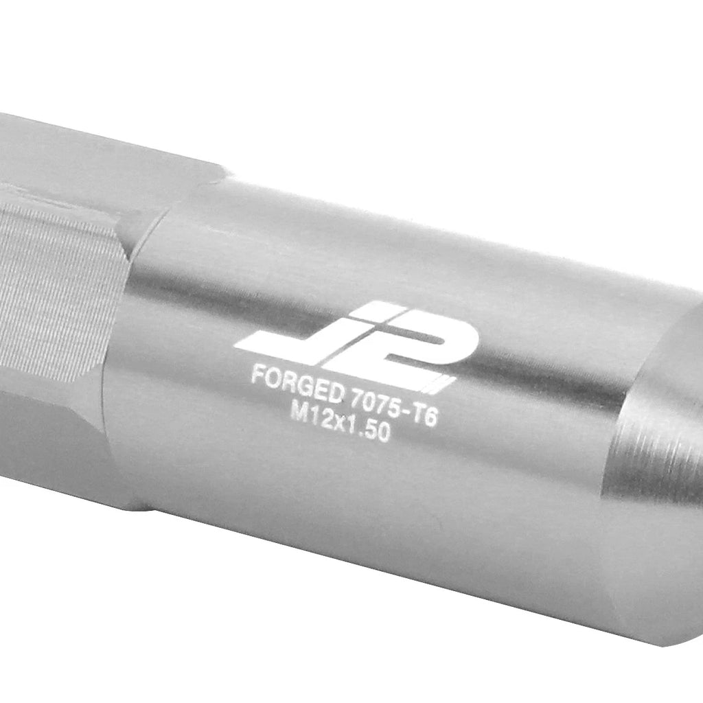 Set of 20 J2 7075 Forged Aluminum M12x1.5 Spiky Cap Lug Nuts with Adapter