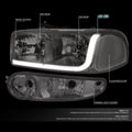 LED Tube Headlights for GMC Sierra (2001–2007) Smoked/Clear Bumper Lamp