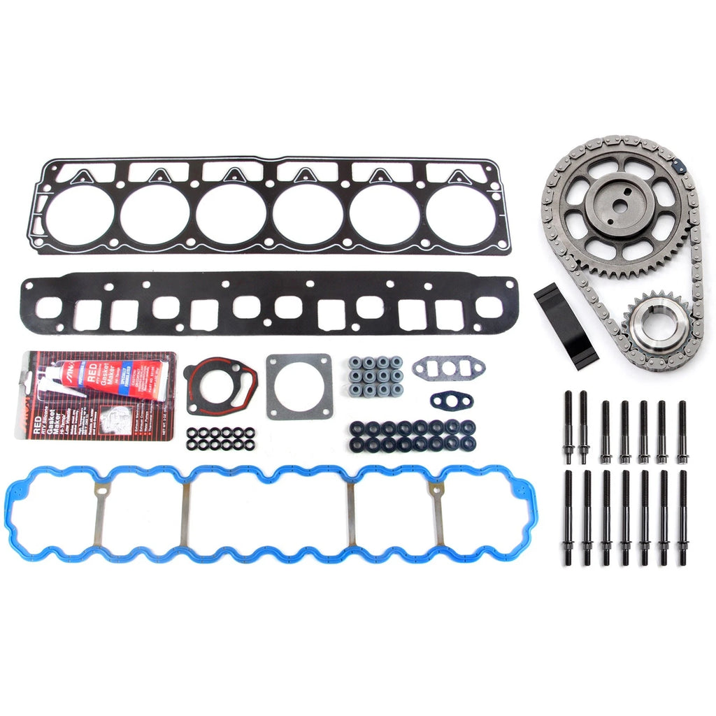 Head Gasket Set with Bolts and Timing Chain Kit for Jeep Cherokee (1996–1998)