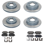 Brake Rotors & TRW Organic Pads Kit for Forte5 Koup Veloster (2014–2019)